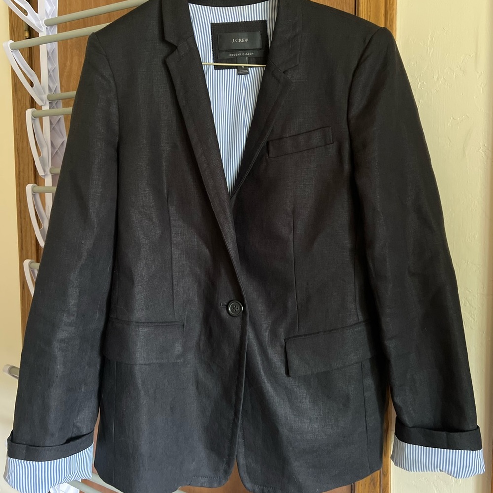 J Crew Regent Blazer 100% Linen